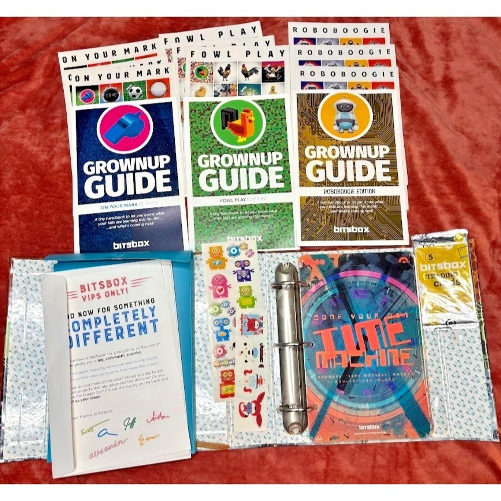Bitsbox Kids Computer Coding‎ Binder ~4 Sets Homeschool Educational Programming